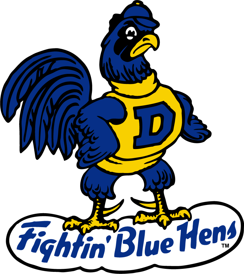 Delaware Blue Hens 1967-1986 Secondary Logo iron on transfers for clothing